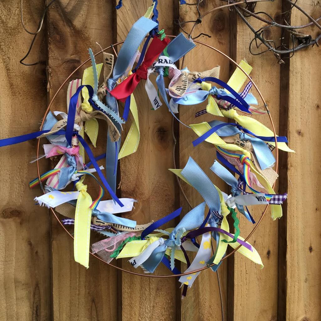 simple ribbon wreath