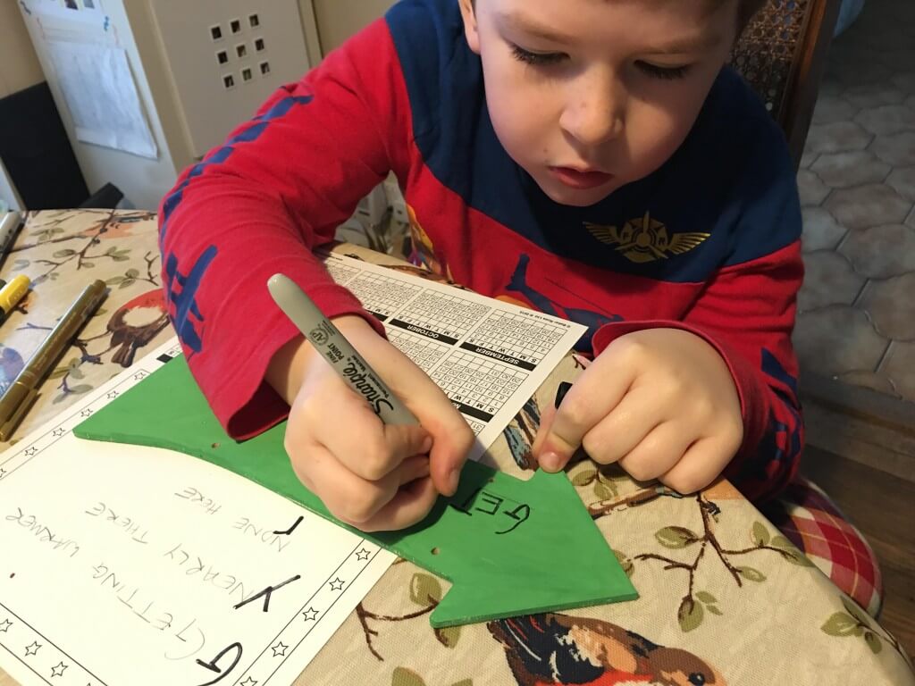 writing Easter signs