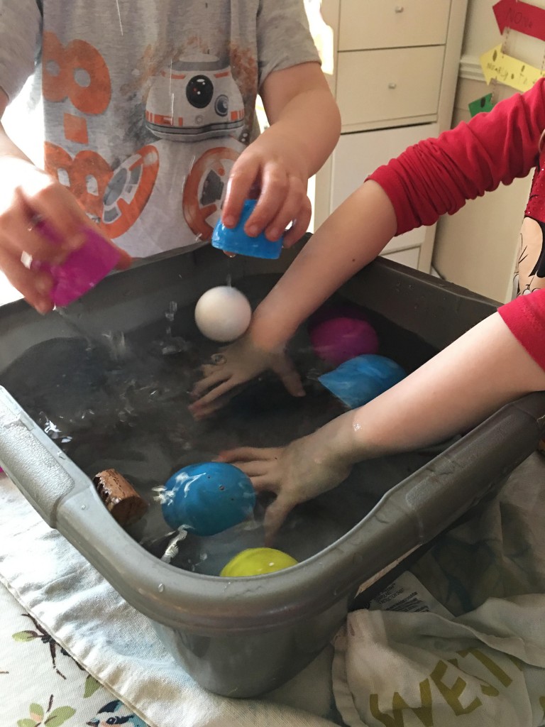 Easter Egg Surprise Sink and Float Guessing Game