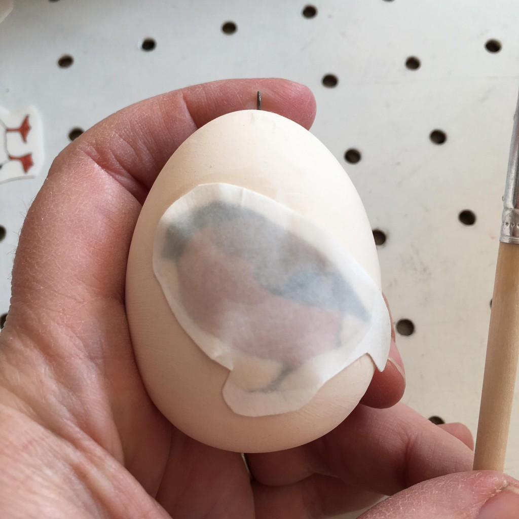 applying tattoos to eggs
