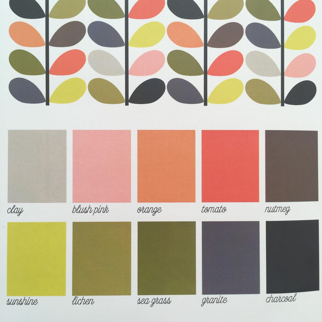 Orla Kiely colour palette