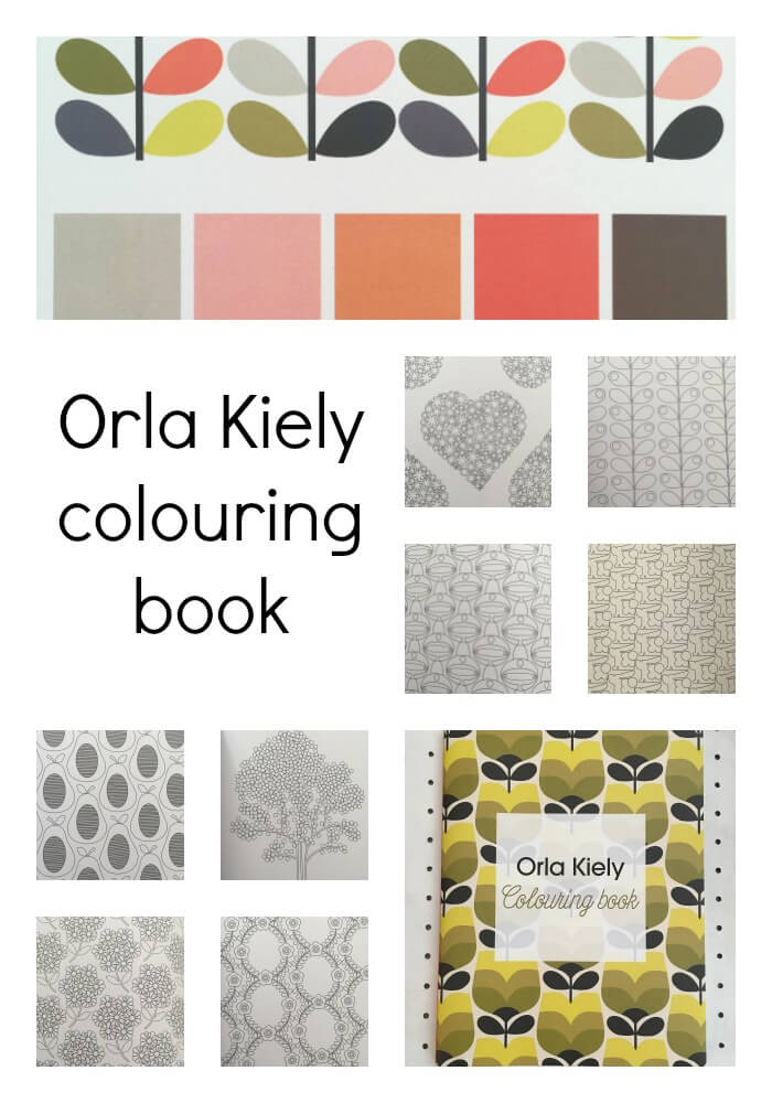 Orla Kiely colouring book pages