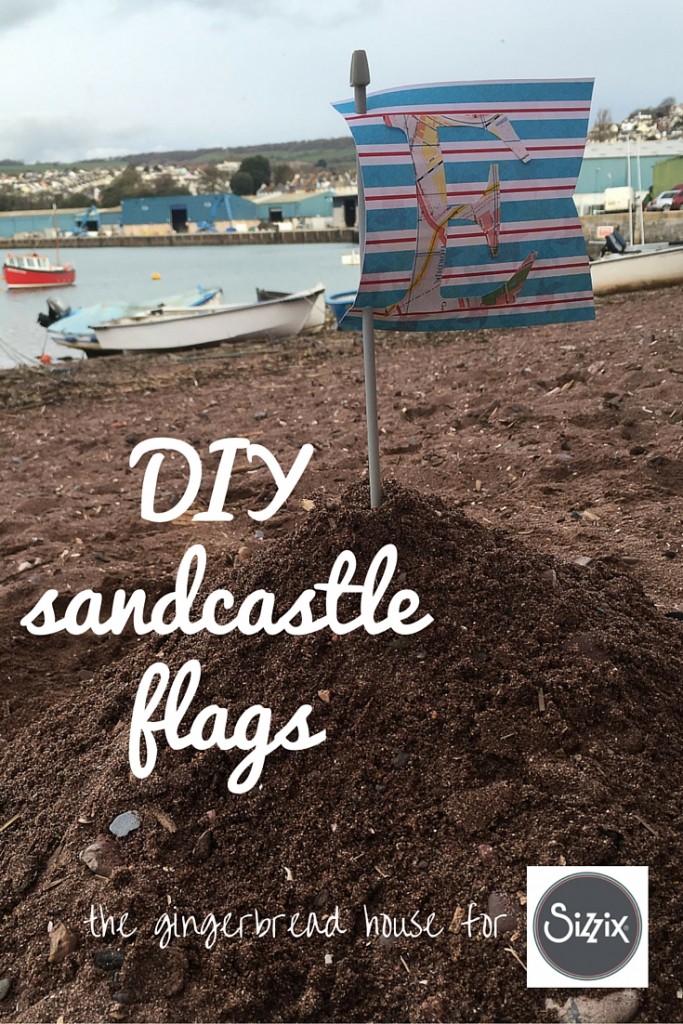 DIY sandcastle flags