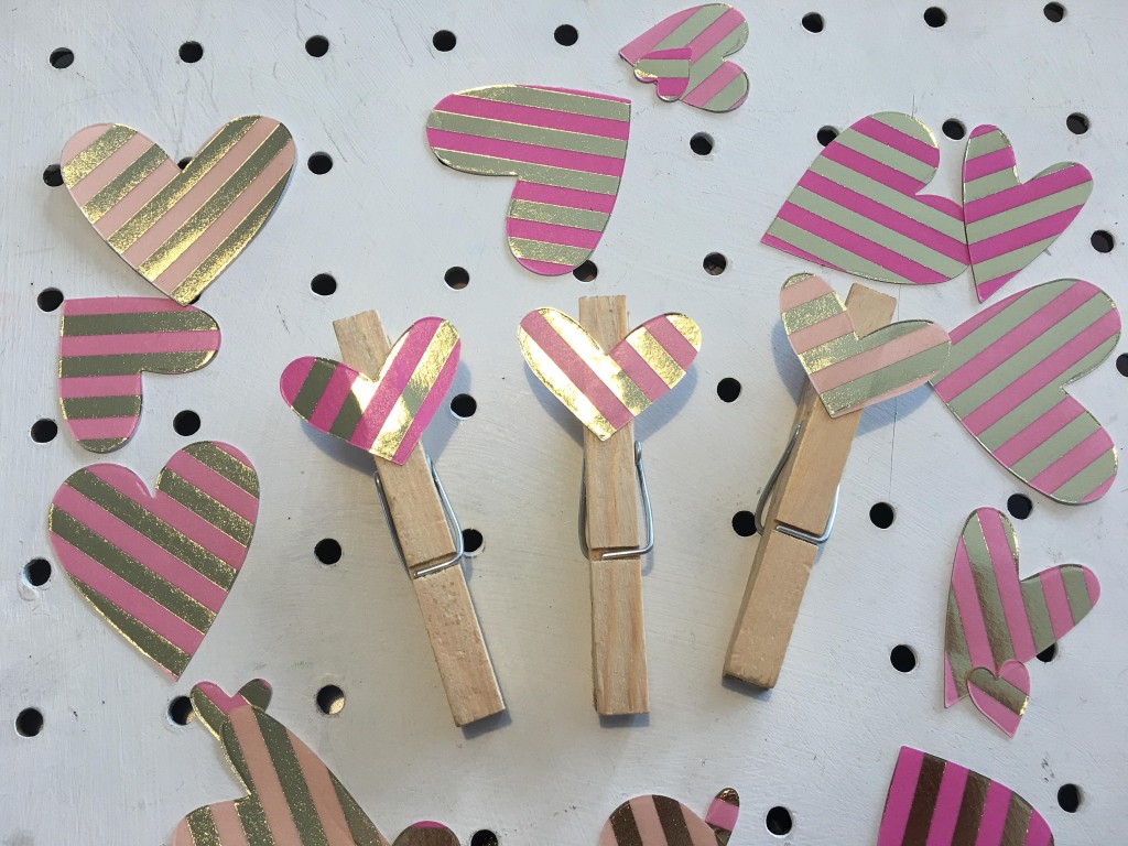 Easy heart shaped wooden pegs