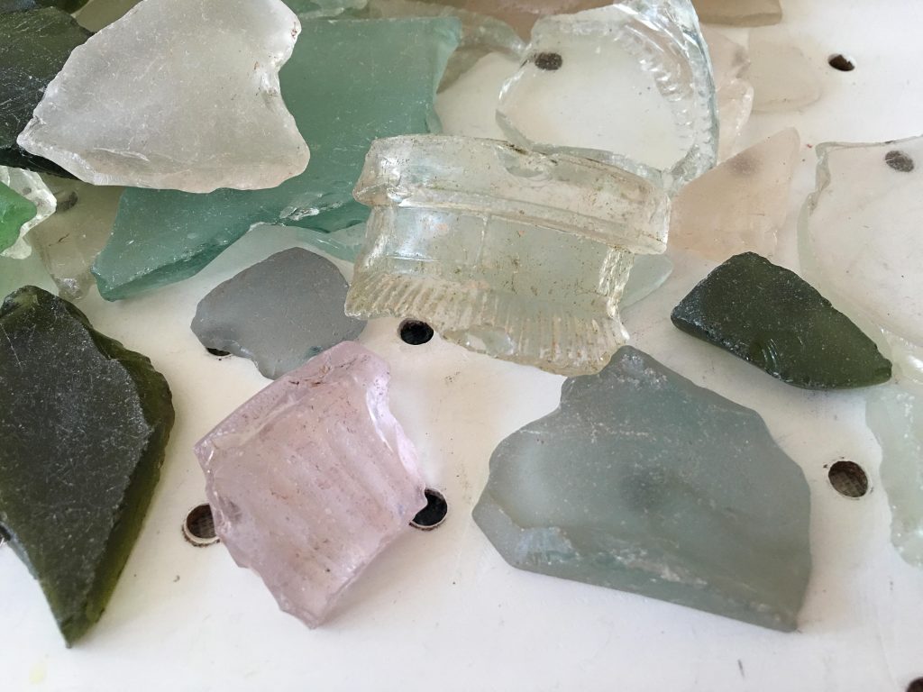 cleaning sea glass