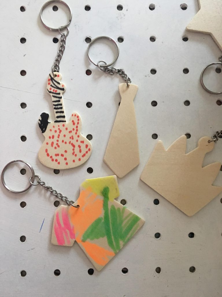 Father's Day Wooden Keyrings from Baker Ross