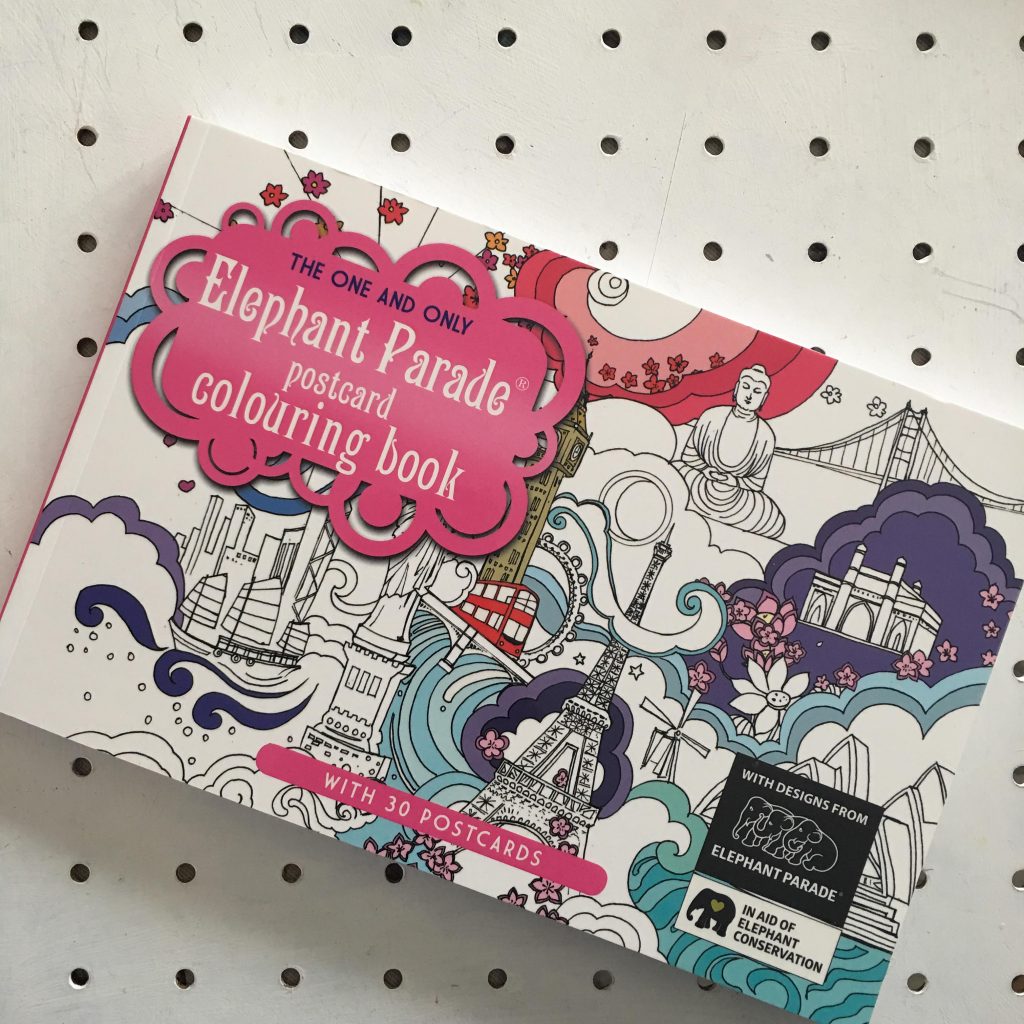 The One and Only Elephants Parade postcard Colouring Book