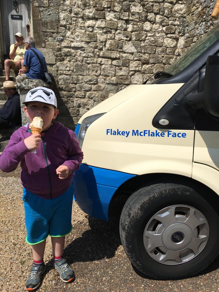 Flakey McFlake Face ice cream van