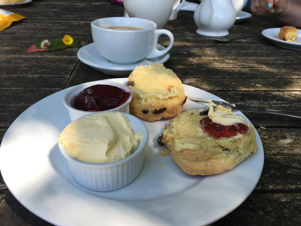 afternoon tea at Quarr Abbey