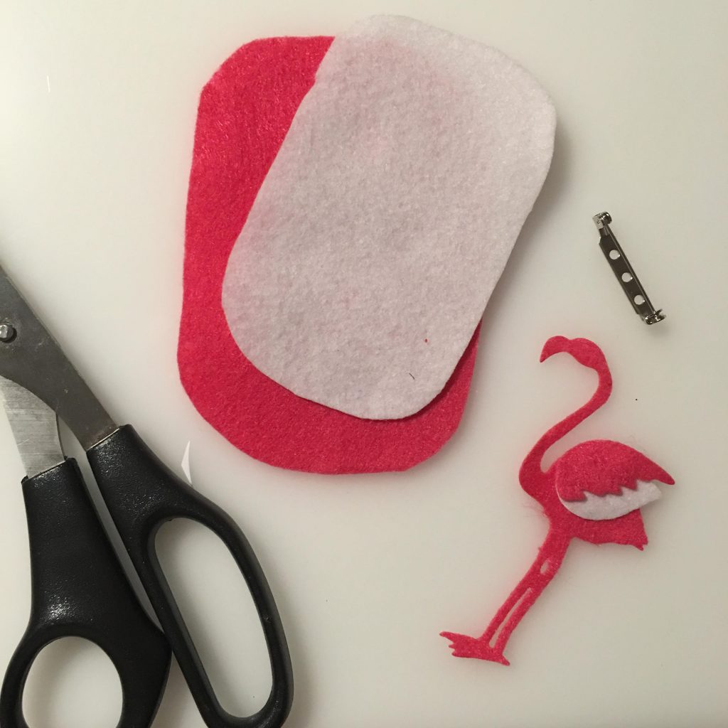how to create a felt flamingo