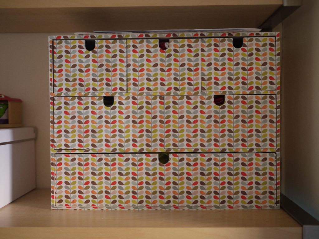 Orla Kiely covered mini chest of drawers