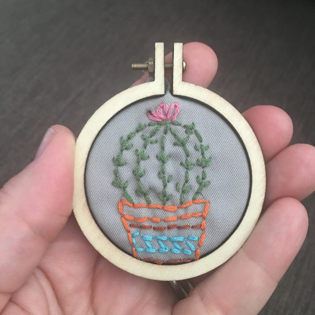 Mollie Makes Cacti & Succulent Mini Hoop Art
